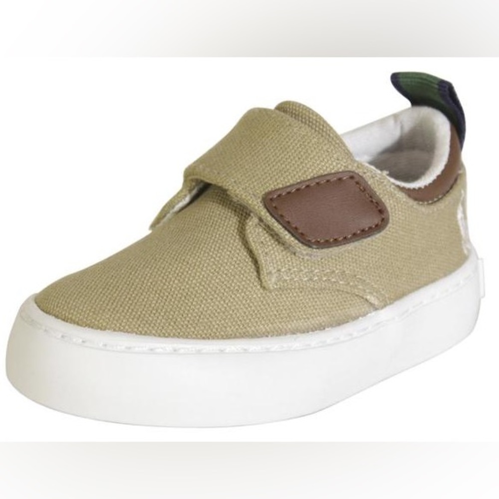 Polo Ralph Lauren Toddler Boy's Charter-EZ Khaki Sneakers Shoes